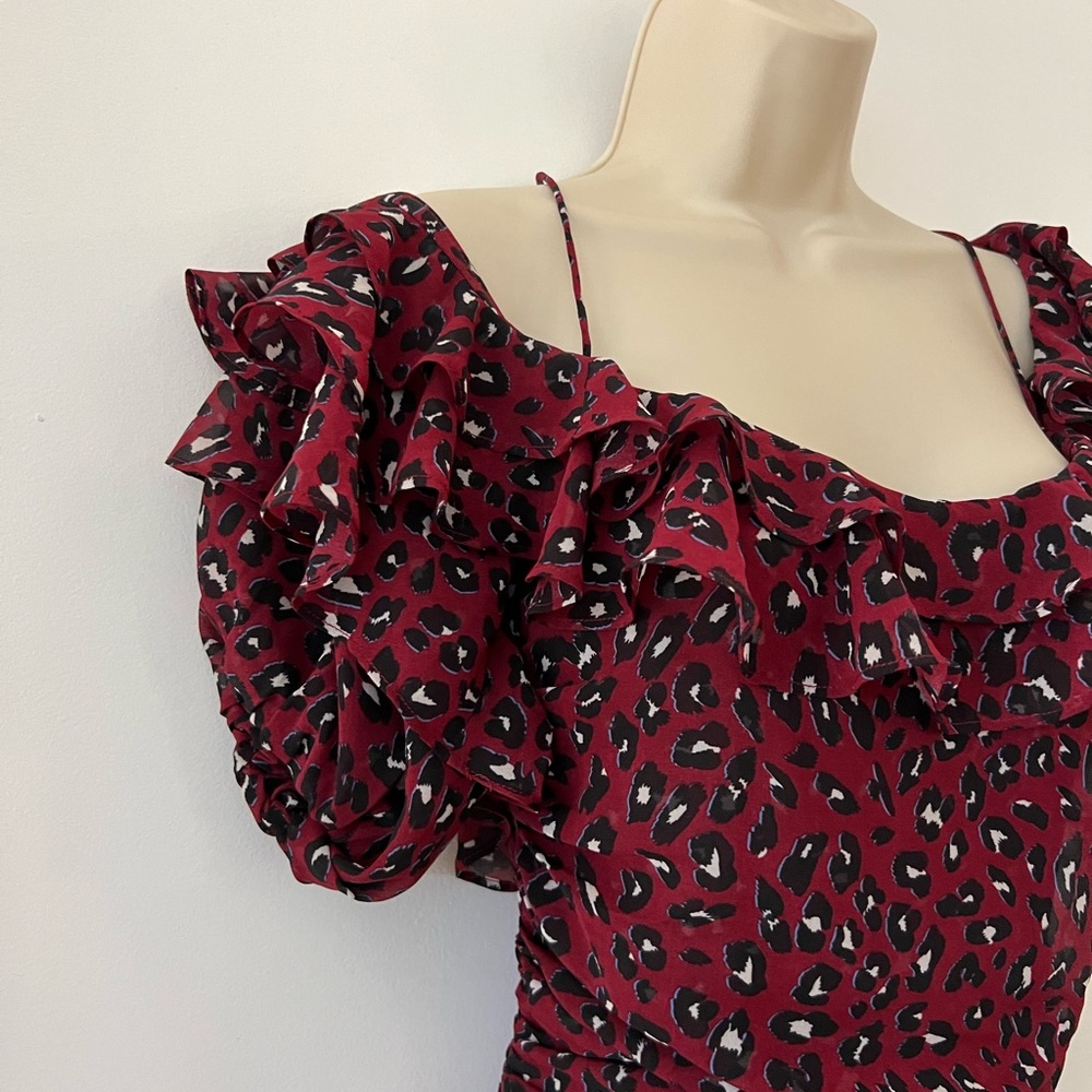 Leopard Ruffle Dress - Picture 6 of 14